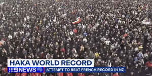 New Zealand wrests largest haka record back from France