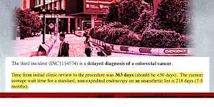 Two cases of delayed cancer diagnosis reported to Westmead Hospital management.