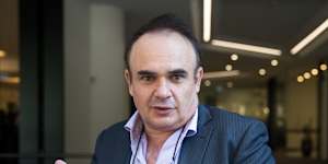 Nick Petroulias at the ICAC inquiry in March 2018.
