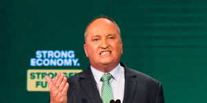 Nationals Leader Barnaby Joyce was returned in his NSW electorate of New England.