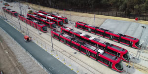 Canberra's last light rail vehicle arrives