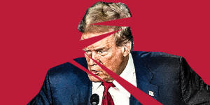 Trump sliced apart 