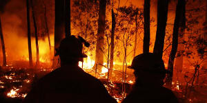 How soon we forget? A blaze at Mallacoota during the 2019-20 Black Summer fires.