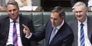 “Spare us the pretend outrage,” Treasurer Jim Chalmers told question time after shadow treasurer Angus Taylor asked about the $13.7 billion plan.