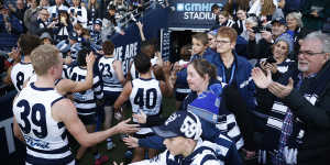 Limited numbers of club members will be allowed at the Geelong-Western Bulldogs game on Friday night.