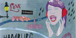 Street art on the Reeperbahn.