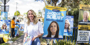 Liberal candidate Georgia Ryburn ahead of Saturday’s byelection.