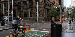 ‘Unparalleled’:Sydney’s most popular pop-up bike path overtakes city’s busiest