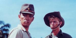 Ryuichi Sakamoto with David Bowie in Merry Christmas,Mr. Lawrence. 