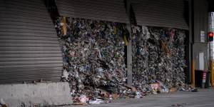 The Cleanaway waste management recycling plant in Laverton.