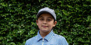 Sahara Hillman-Varma,11,has represented Australia in international golfing competitions.