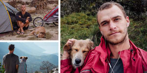 Tom Turcich is walking around the world with his dog Savannah.