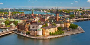 View of old town of Stockholm.