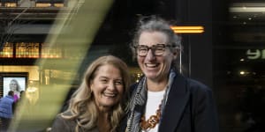 Angela Vithoulkas and Sophie Hunt were among business owners who took on the state government for disruption caused by construction of the Sydney CBD light rail.