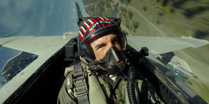 Tom Cruise plays Capt. Pete “Maverick” Mitchell in Top Gun.