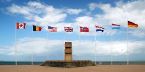 D-Day monument at Juno Beach,Normandy,France.