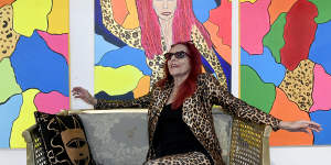 Costume consultant Patricia Field at Art Basel,Miami in 2019.