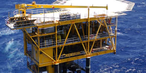 Santos operates the John Brookes gas platform off the WA coast.