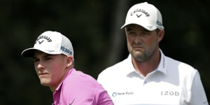 Leishman stumbles at US Open,Dustin Johnson in three-way lead