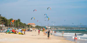 Mui Ne’s gusty conditions make it one of the best spots in South-East Asia for wind-based water sports.