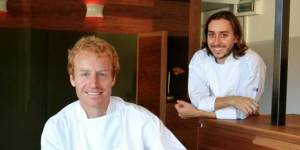 James Parry (front) and Daniel Puskas at Sixpenny.