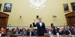 As he fought to restore his credibility,Michael Cohen,Donald Trump’s former personal lawyer,appeared before Congress in 2019.