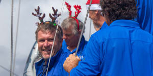 Charles Devanneaux and the Lenny crew on Christmas Day.