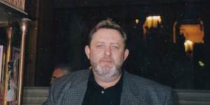 Jim Sherlock at the reopening of cinema at the Regent Theatre in 1997.