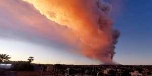 Mount Etna eruption sends plumes of lava and ash into the sky