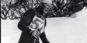 Kore Grunnsund cross country skier on the slopes.