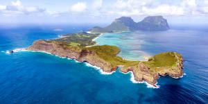 The QantasLink aircraft was flying to Lord Howe Island in the Tasman Sea.