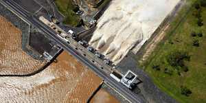 Government might need to move a highway to fix Wivenhoe Dam