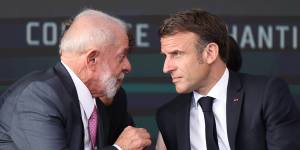 Macron and Lula tête-à-tête.