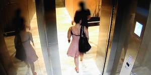 Ms Baker was seen leaving the hotel in a pink dress on Thursday,January 3.