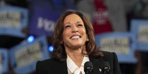 Democratic presidential nominee Vice President Kamala Harris