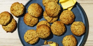 Oat and coconut scones.