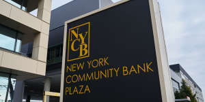 NYCB shares plunged after it announced “material weaknesses” in its internal controls for evaluating loans,took a new $US2.4 billion charge to its earnings and dumped its chief executive.