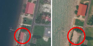 US building obliterated,as China expands Cambodian naval base