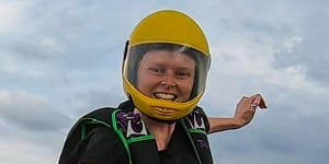 Melissa Porter died in a skydiving accident in the US last month.