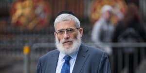 Joseph Gutnick outside the Federal Court in Melbourne. 