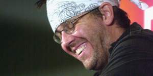 Author David Foster Wallace at the New Yorker Magazine Festival in 2002.