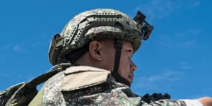 Australian,US,Filipino forces practise retaking an island in the South China Sea