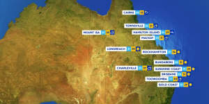 National weather forecast for Sunday December 22