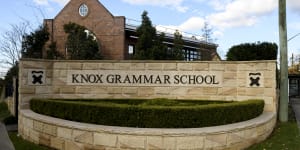 Knox Grammar said the incident involved several boys from the senior school.