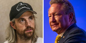 Battle of the billionaires:Cannon-Brookes and Forrest clash over Australia’s energy future