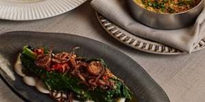 Assorted dishes at Lucia.