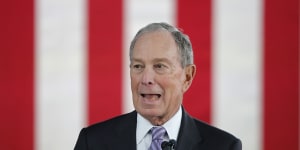 Democratic presidential candidate and former New York City mayor Michael Bloomberg.