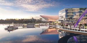 Perth Convention and Exhibition Centre concept images from Wyllie and Brookfield.