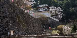 Izushi is overlooked by mossy castle ruins and 20th-century reconstructions.