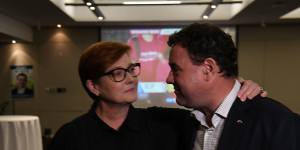 Marise Payne and Stuart Ayres go their separate ways